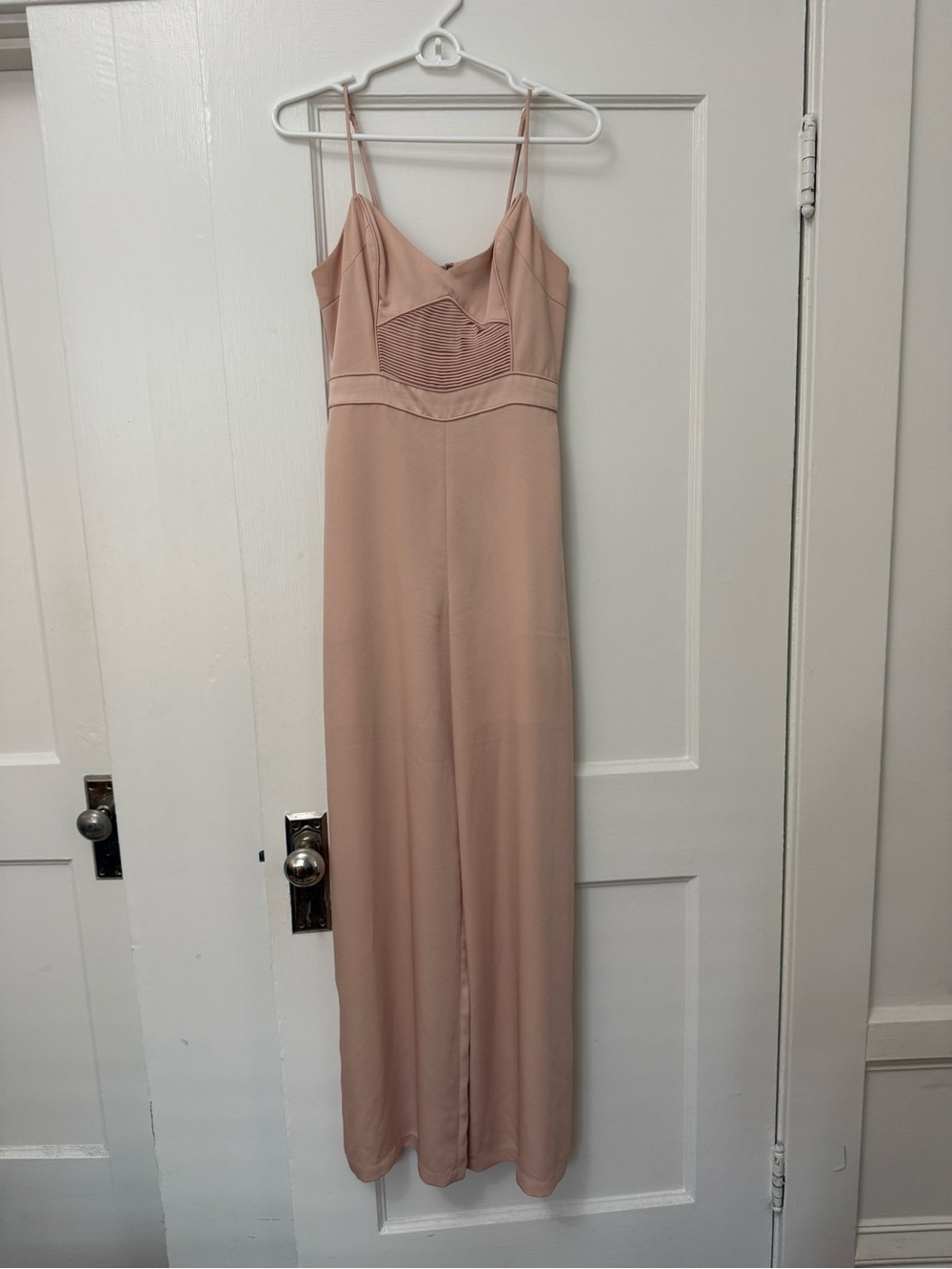 BCBGMaxAzria Dusty Rose Wide-Leg Jumpsuit